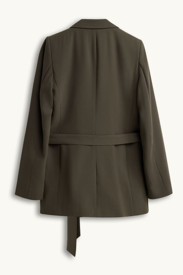 Dámské - Dlouhý blejzr - relaxed fit - khaki