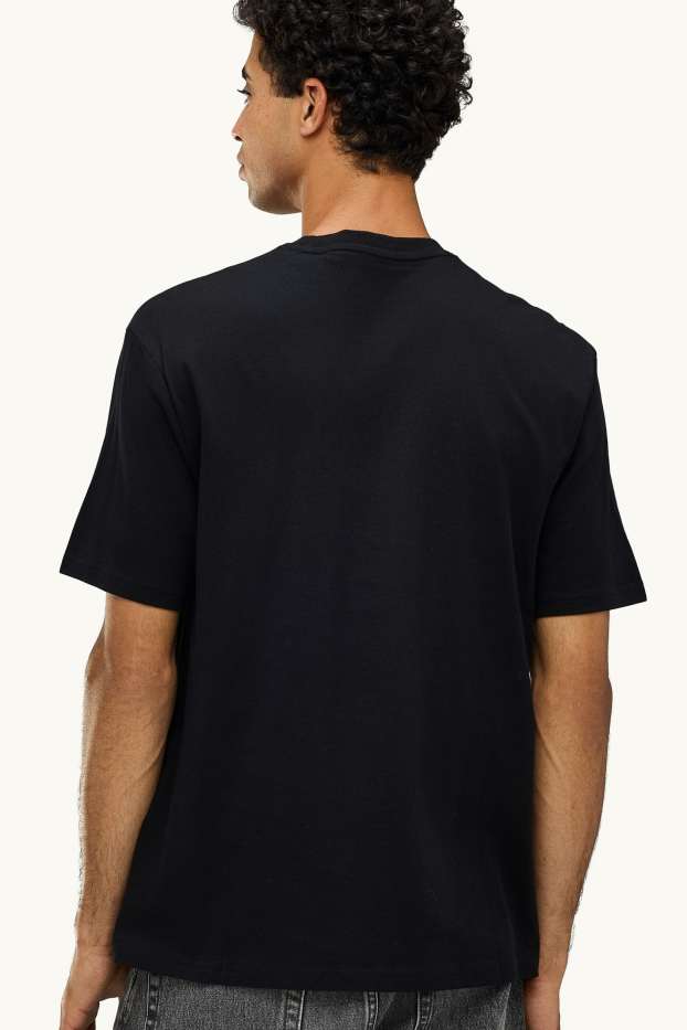 Heren - T-shirt - oversized - AC/DC - zwart