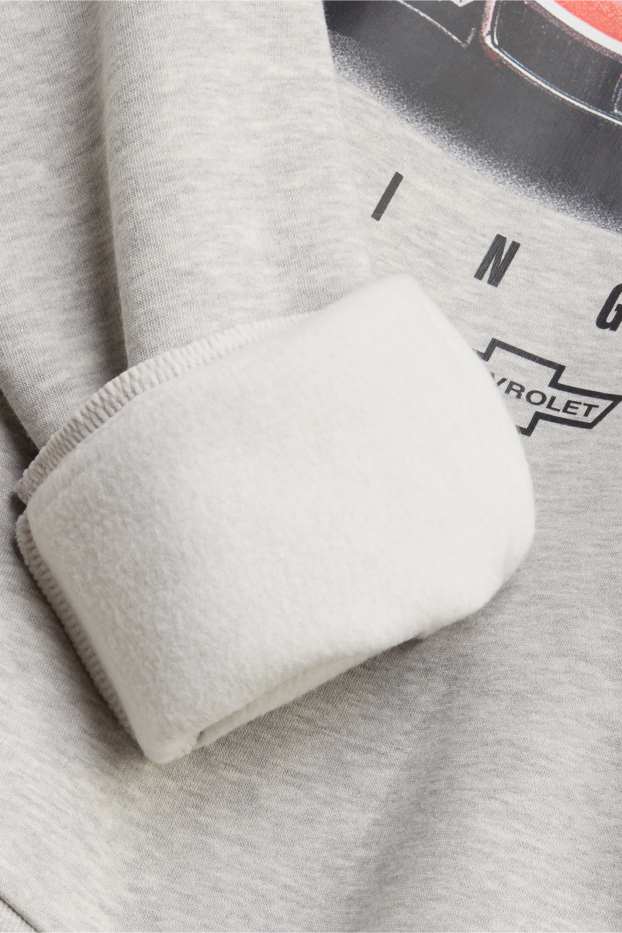 Herren - Sweatshirt - Relaxed Fit - Chevrolet - hellgrau-melange