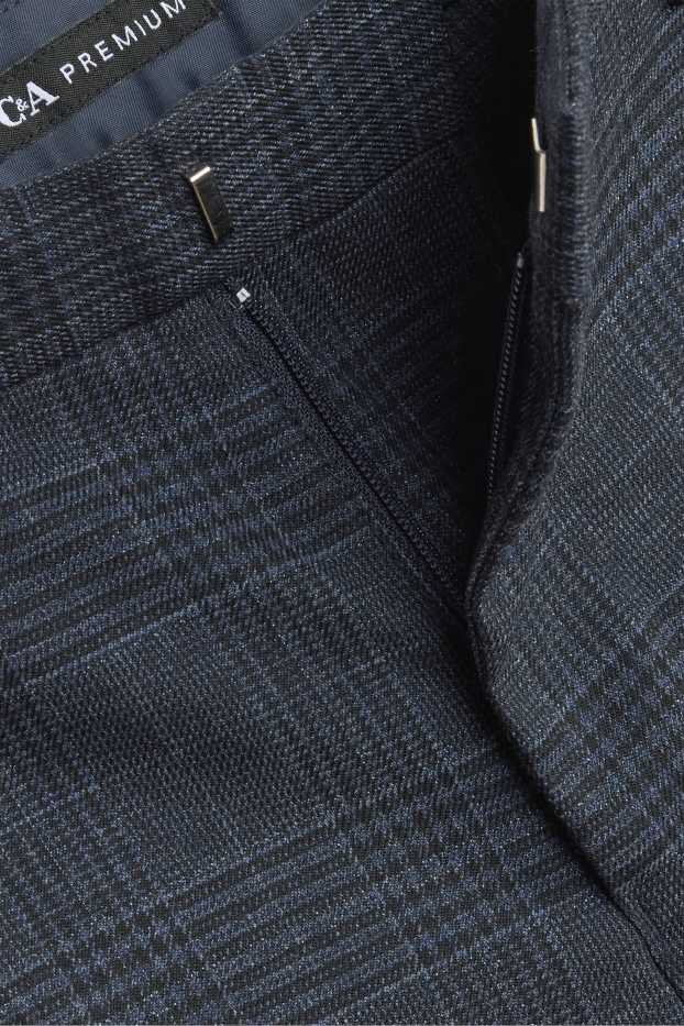Kinderen: jongens - Broek uit het combi-systeem - geruit - donkerblauw / grijs