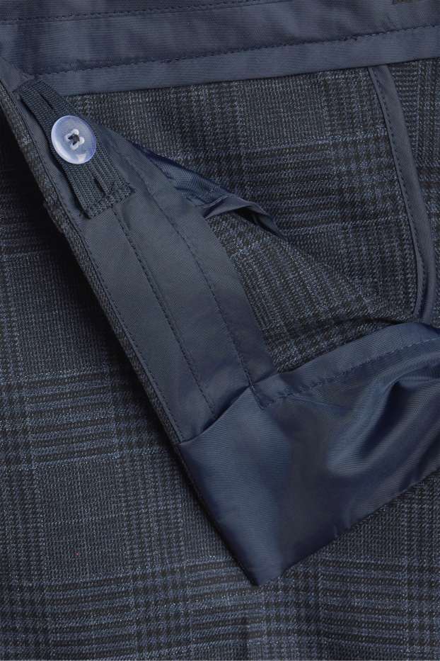 Kinderen: jongens - Broek uit het combi-systeem - geruit - donkerblauw / grijs