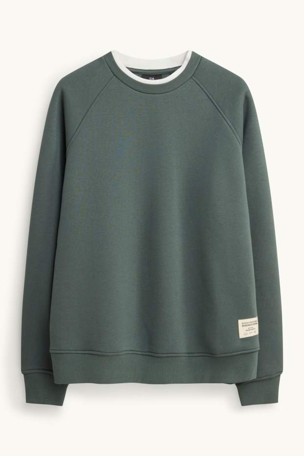 Heren - Sweatshirt - donkergroen