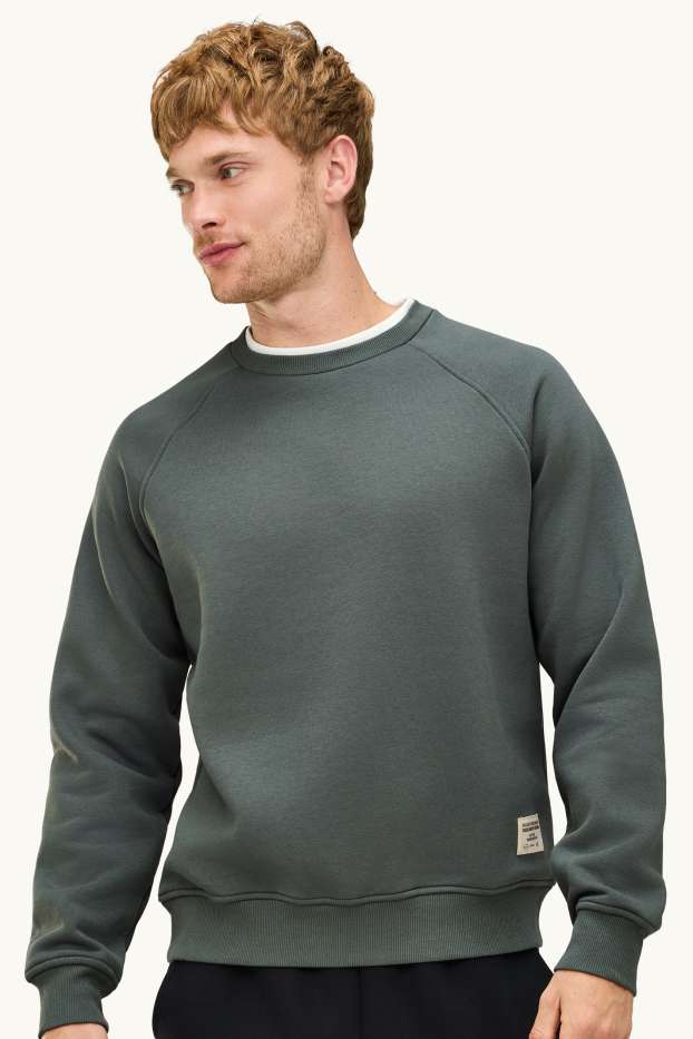 Heren - Sweatshirt - donkergroen