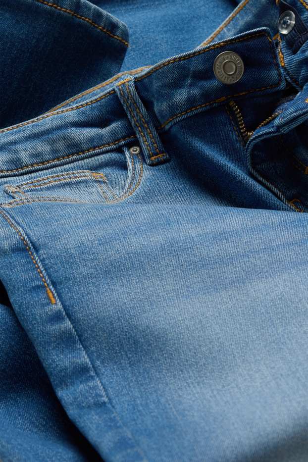 Kinder Mädchen - Skinny Jeans - Thermojeans - jeansblau