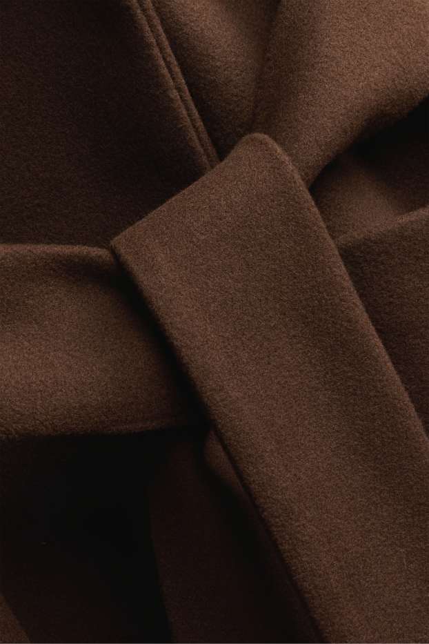Femmes - Manteau à capuche - marron