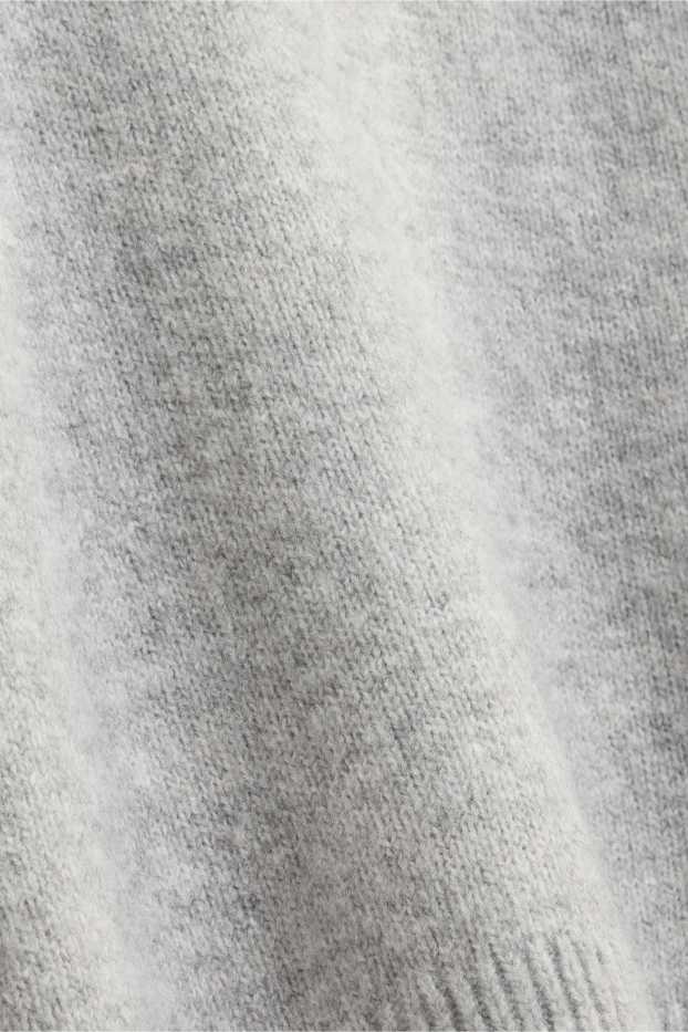 Enfants filles - Pull à col roulé - gris clair