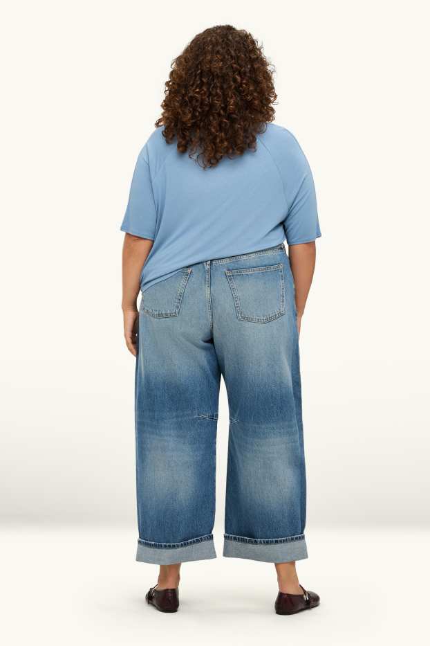 Dona - Barrel Jeans - high waist - texà blau