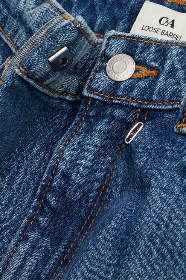 Femmes - Barrel jean - mid waist - jean bleu