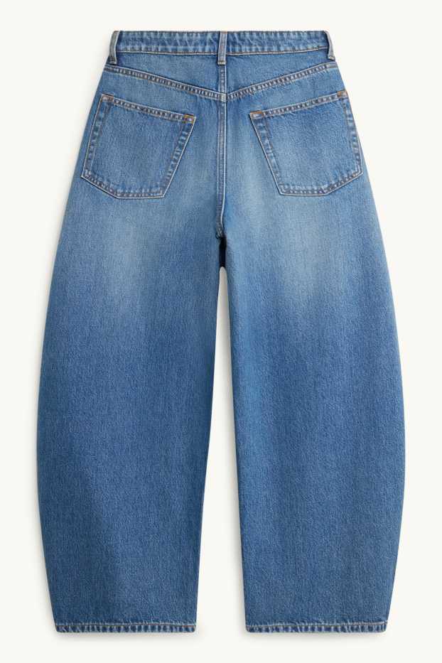 Femmes - Barrel jean - mid waist - jean bleu