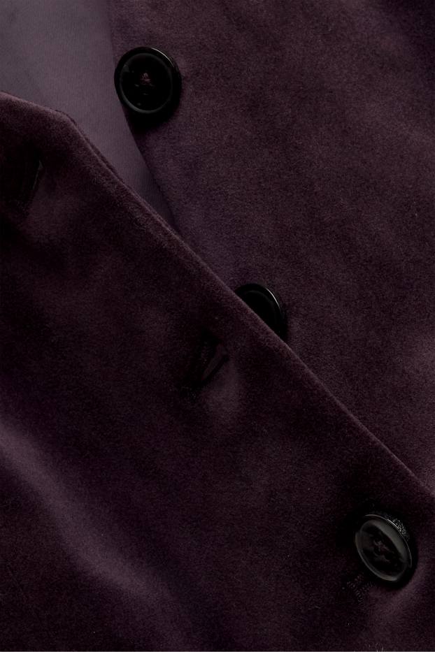 Damen - Samt-Business-Weste - tailliert - violett