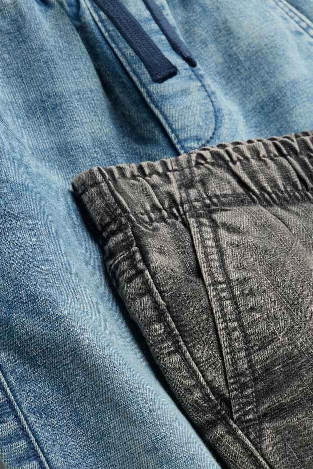 Děti - chlapci - Multipack 2 ks - relaxed jeans - termo džíny - džíny - modré