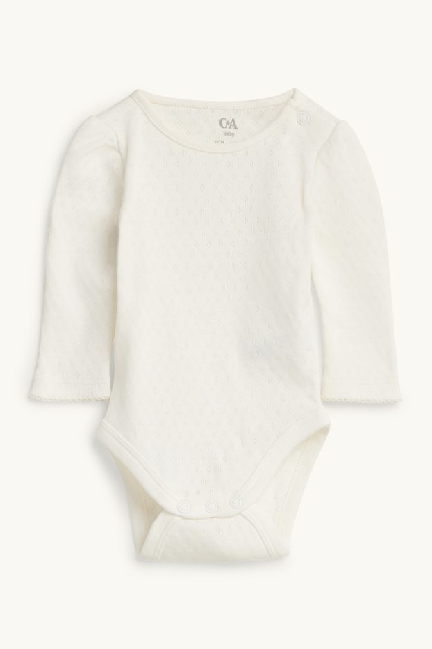 Miminka - dívky - Outfit pro miminka - 2dílný - krémově bílá