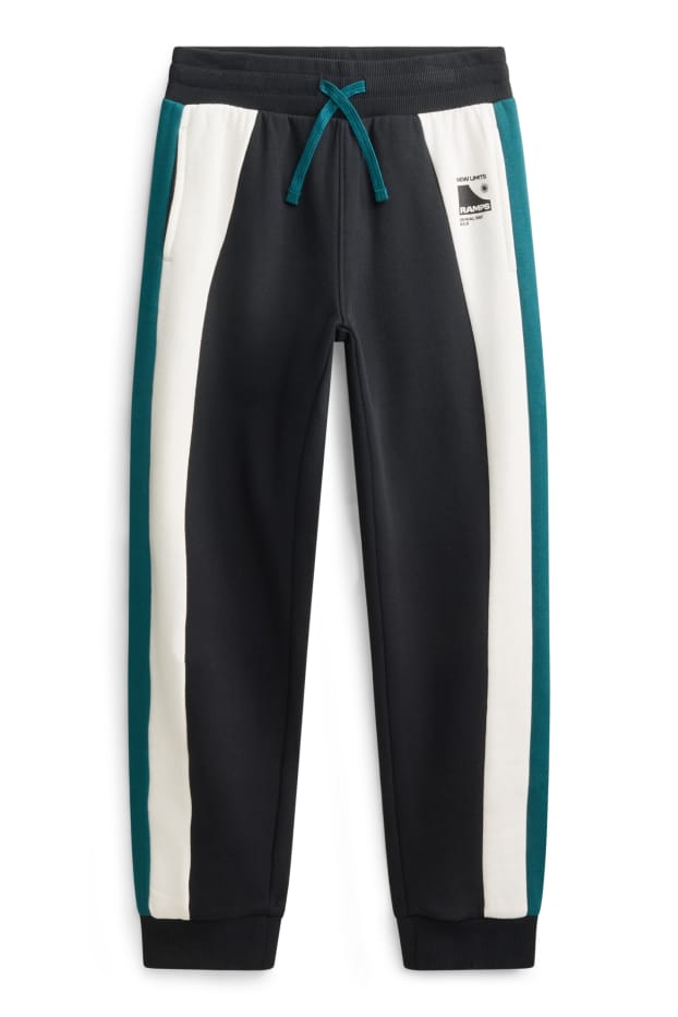 Kinderen: jongens - Set - hoodie en joggingbroek - 2-delig - petrol