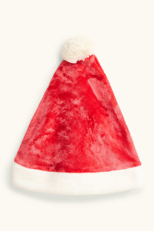 Kinderen: jongens - Kerstset - sweatshirt en muts - 2-delig - lichtgrijs