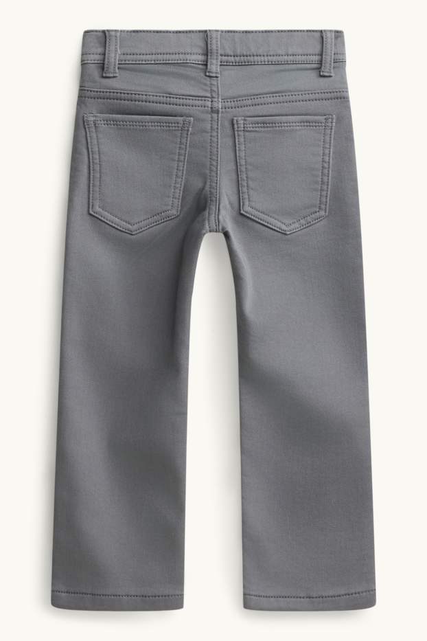 Kinderen: jongens - Straight jeans - thermojeans - grijs
