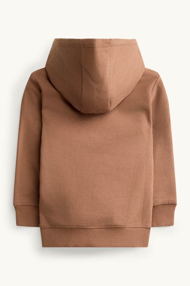 Children Boys - Dino and bone - hoodie - brown