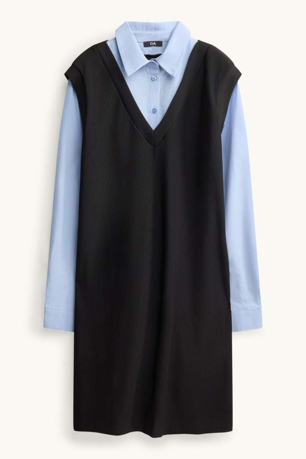 Femmes - Robe - bleu / noir