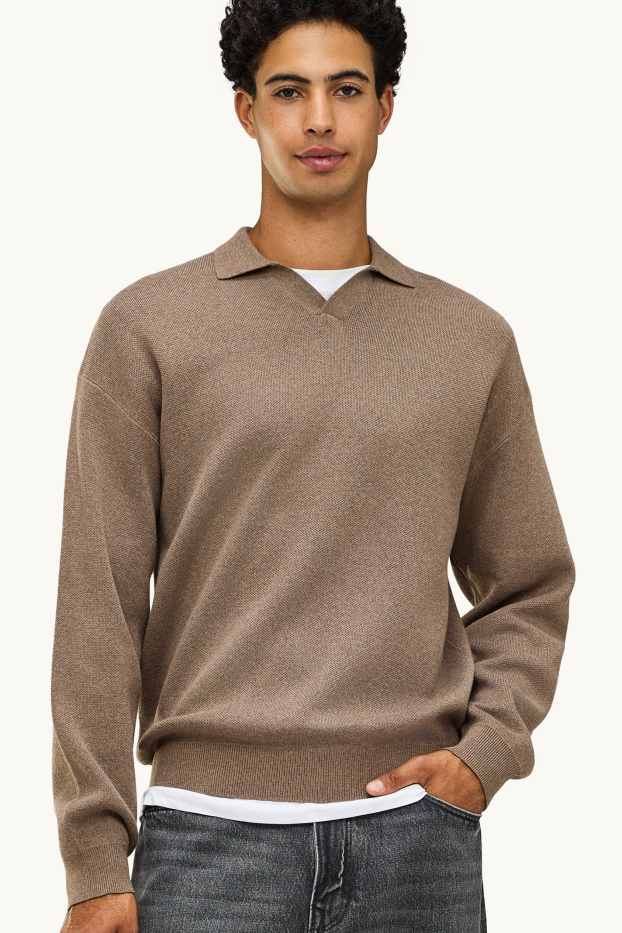 Hommes - Pull - taupe