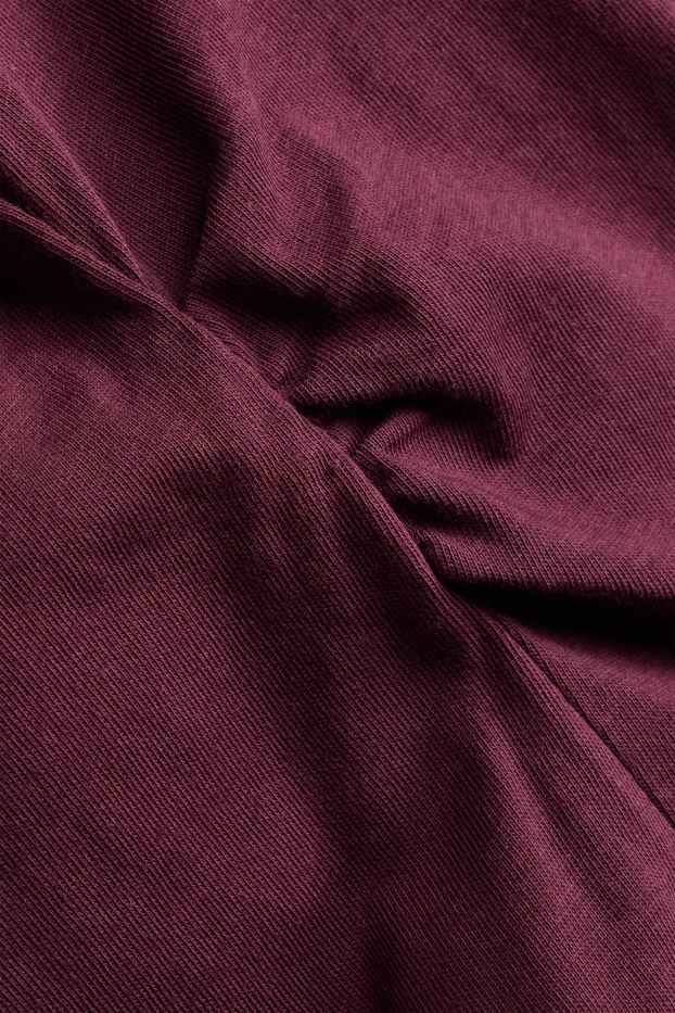 Damen - T-Shirt - Slim Fit - bordeaux