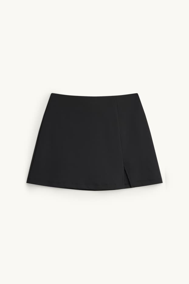 Femei - Fustă din denim - negru