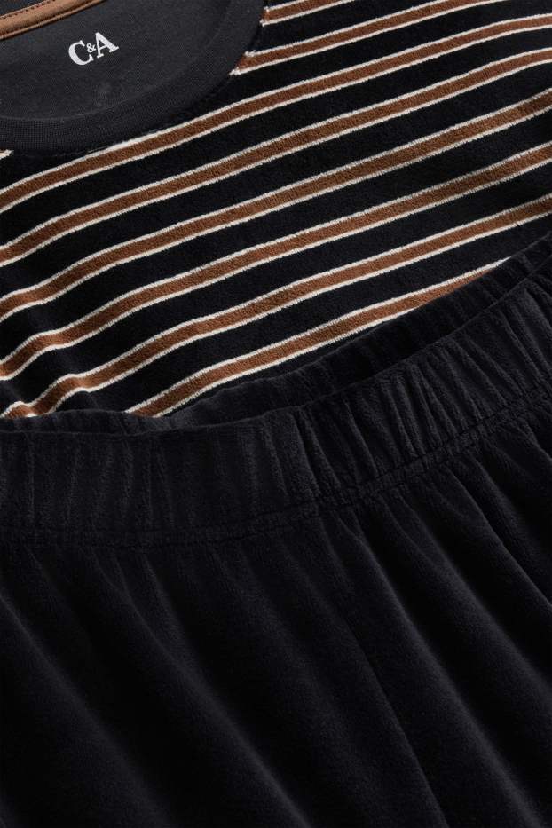 Men - Velvet pyjamas - black