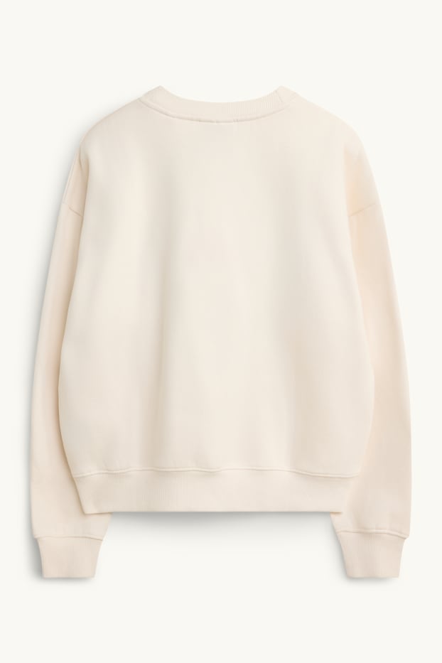 Women - Minnie Mouse - sweatshirt - shiny - cremewhite