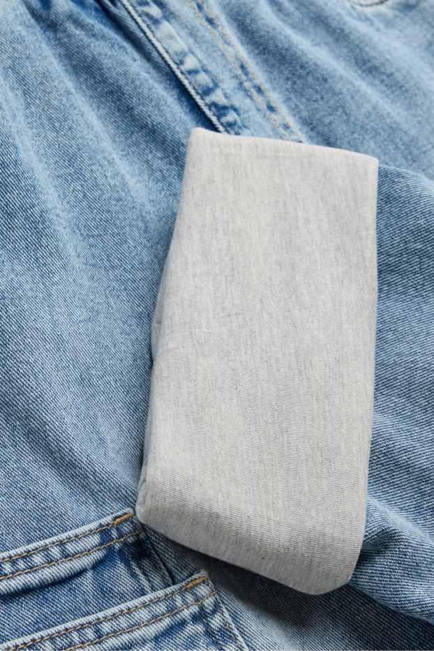 Children Boys - Cargo jeans - thermal jeans - denim-light blue
