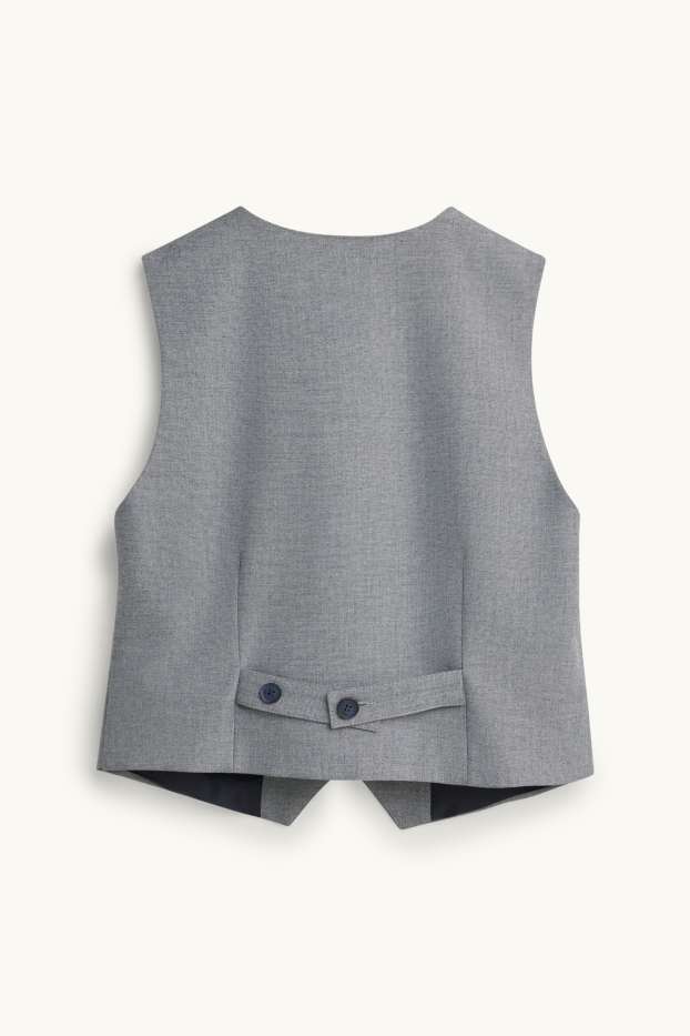 Women - Business waistcoat - regular fit - gray