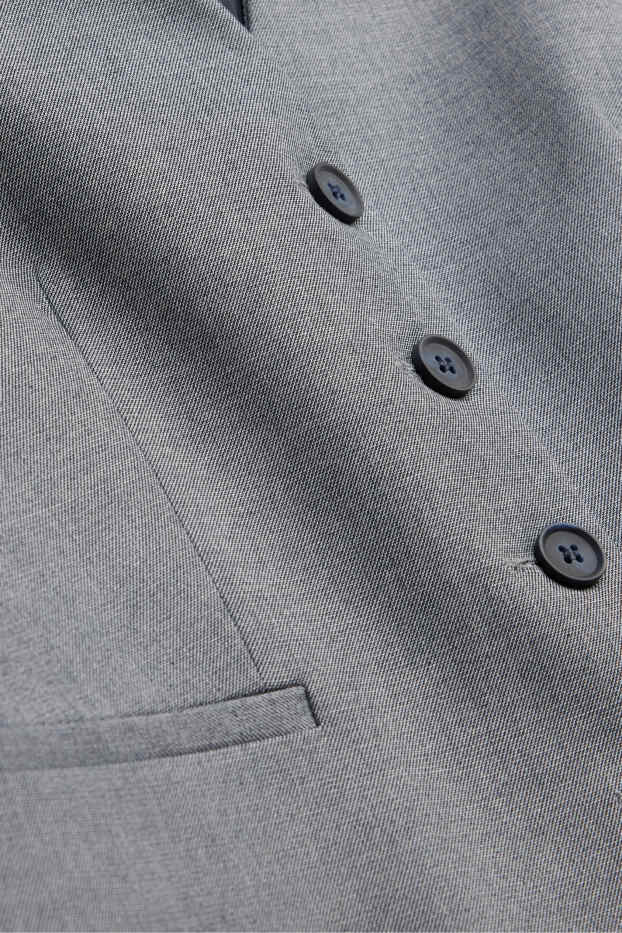 Women - Business waistcoat - regular fit - gray