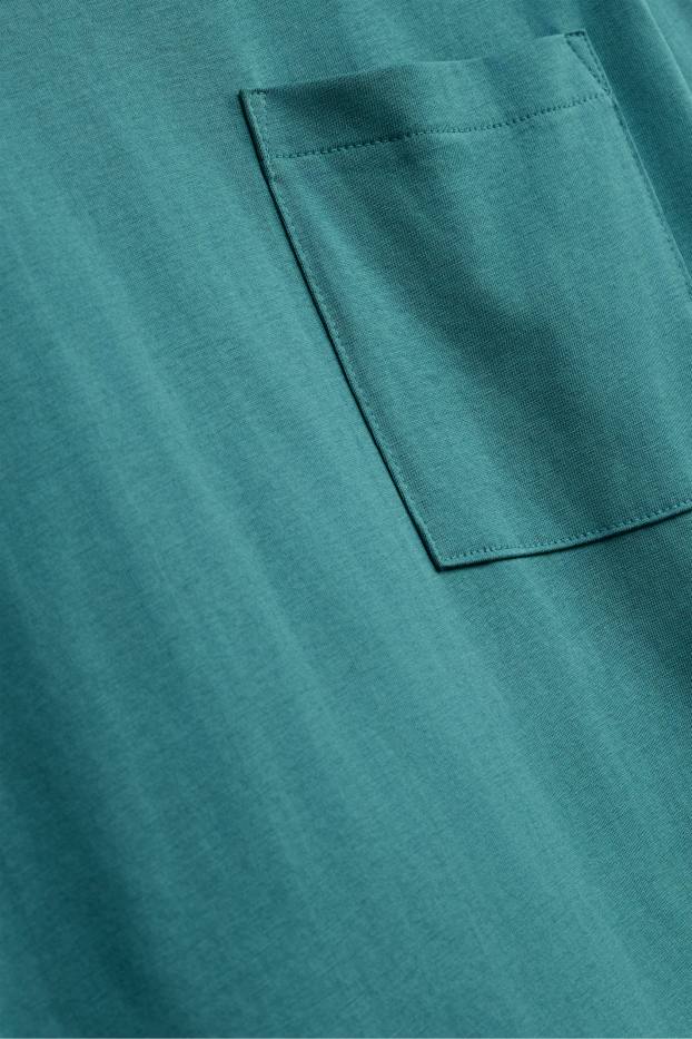Dames - Longsleeve - relaxed fit - petrol
