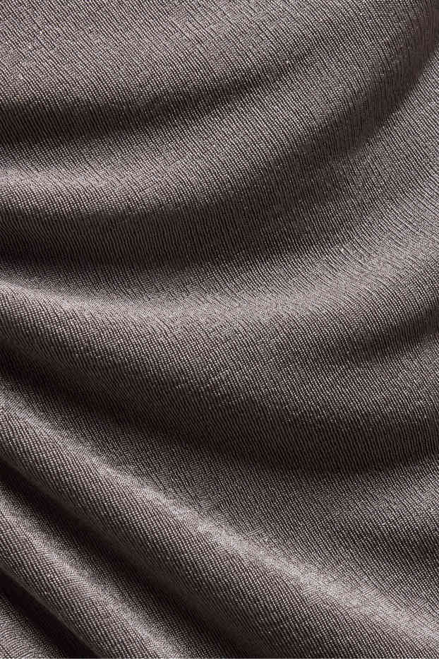 Dámské - Bodycon šaty - s třpytivým efektem - šedá