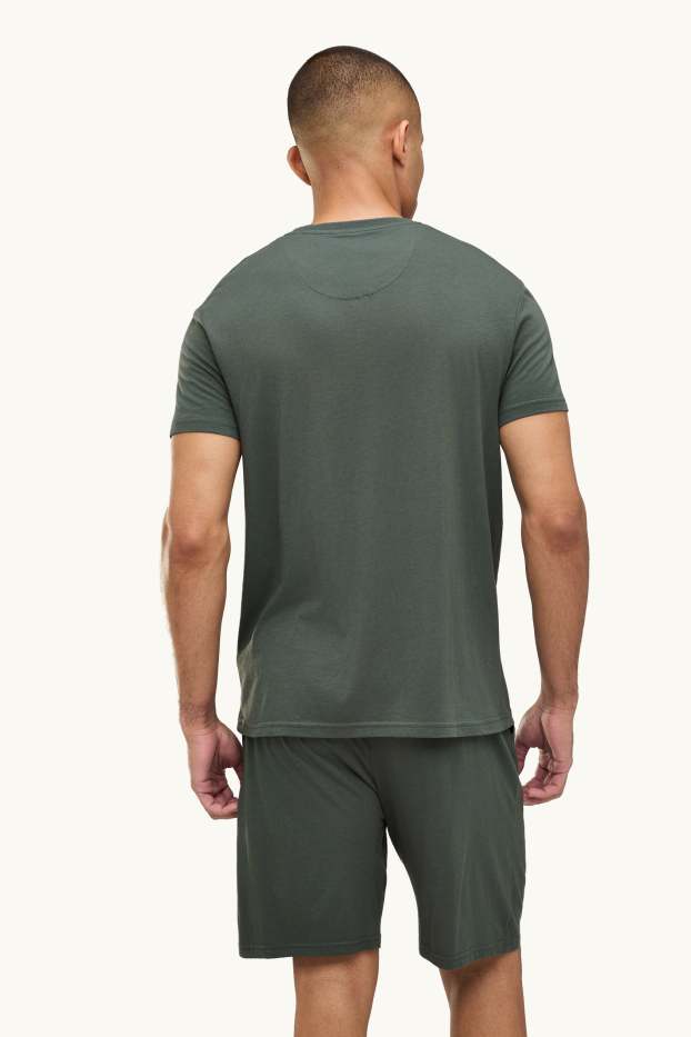 Hommes - Pyjashort - vert