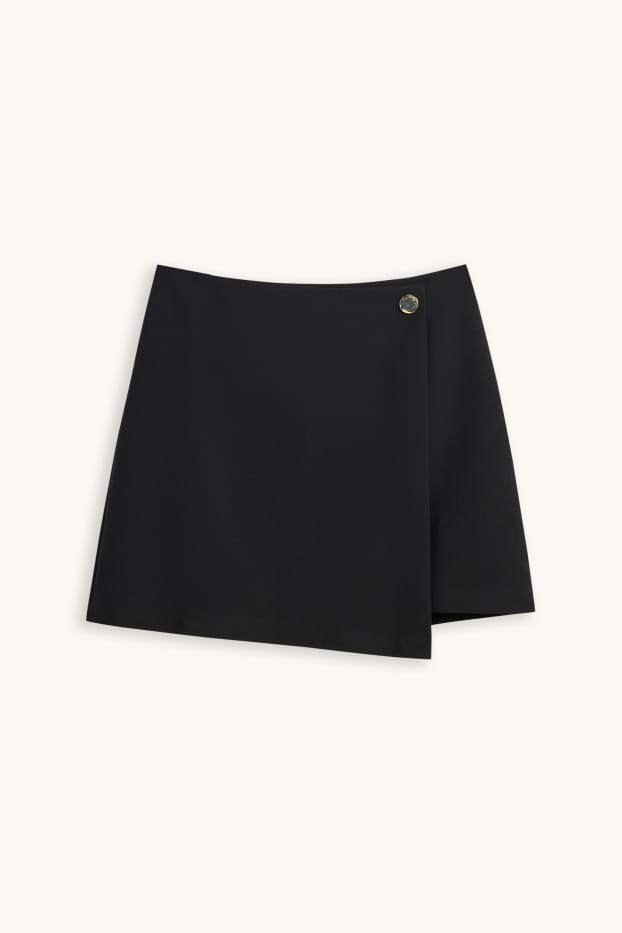 Dona - Minifaldilla encreuada - negre
