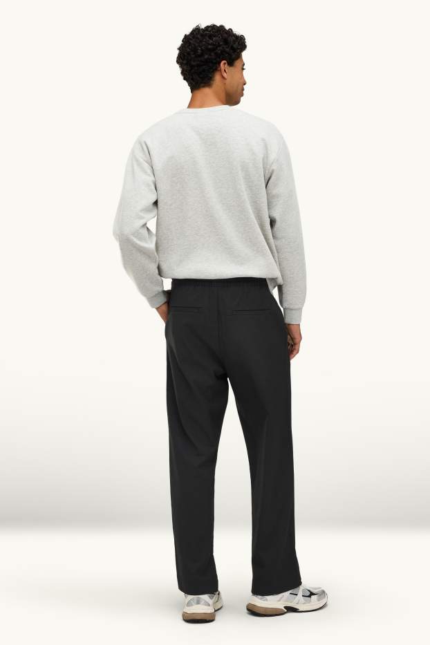 Unisexe - Pantalon - relaxed fit - noir