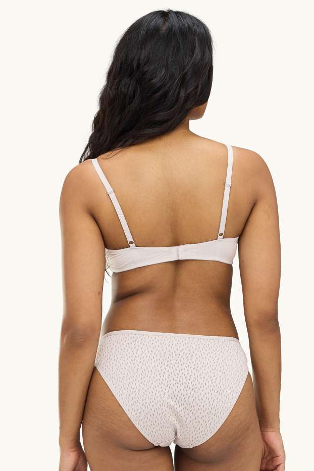 Dames - Slip - met structuur - roze