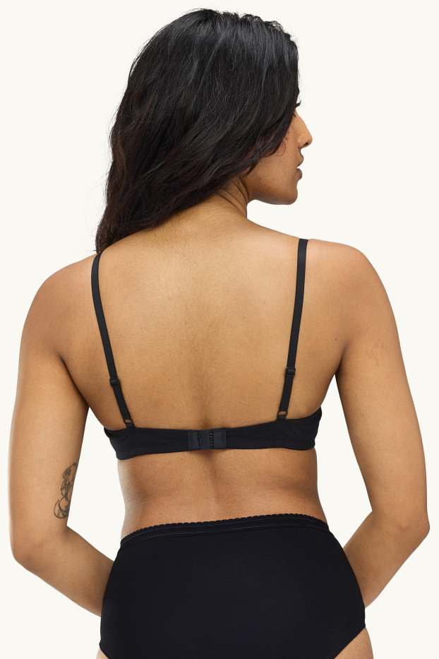 Women - Multipack of 2 - underwire bra - DEMI - padded - gray / black