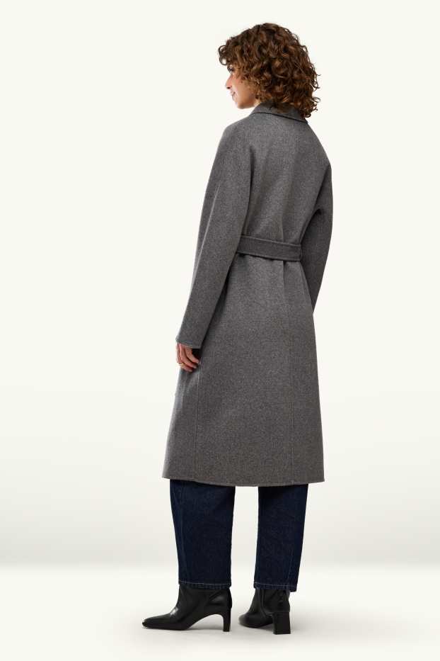 Donna - Cappotto - misto lana - grigio