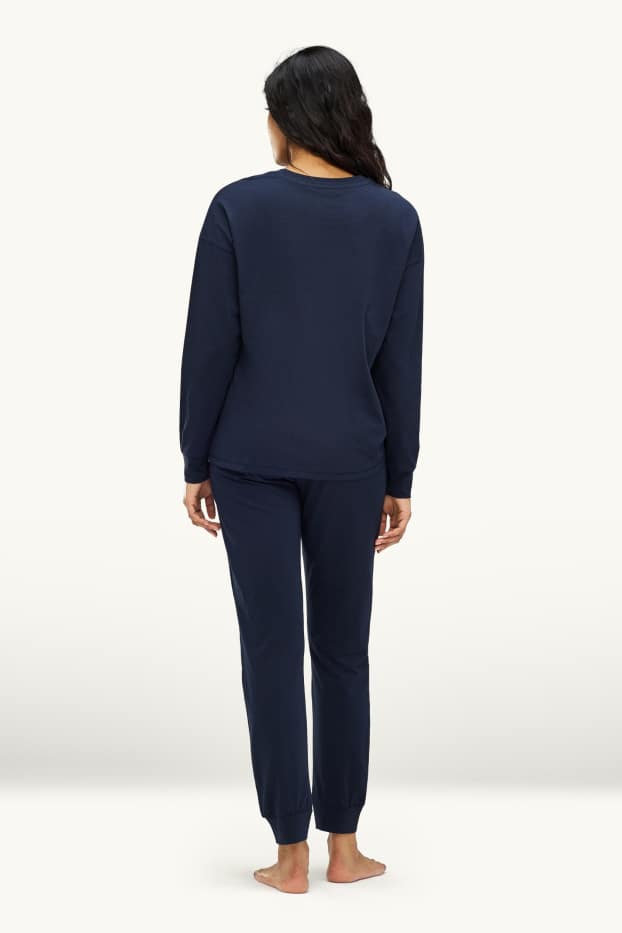 Dames - Pyjama - donkerblauw