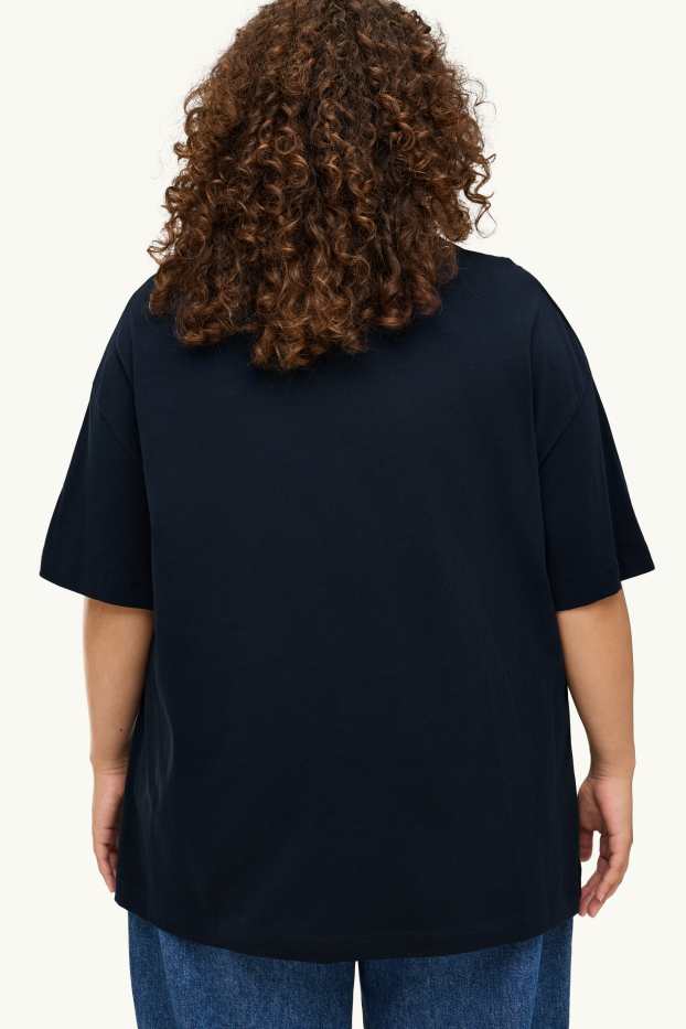 Femmes - T-shirt - regular fit - bleu foncé