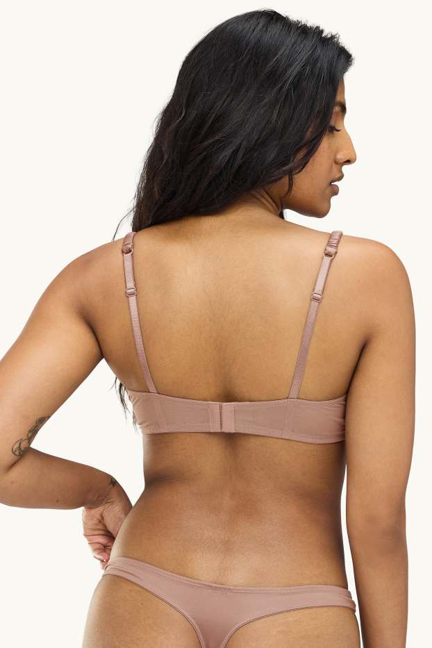 Femmes - Soutien-gorge avec armatures - BALCONETTE - ampliforme - marron clair