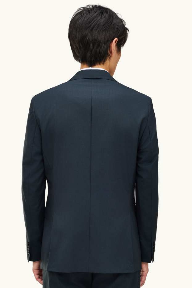 Herren - Baukasten-Wollsakko - Regular Fit - petrol