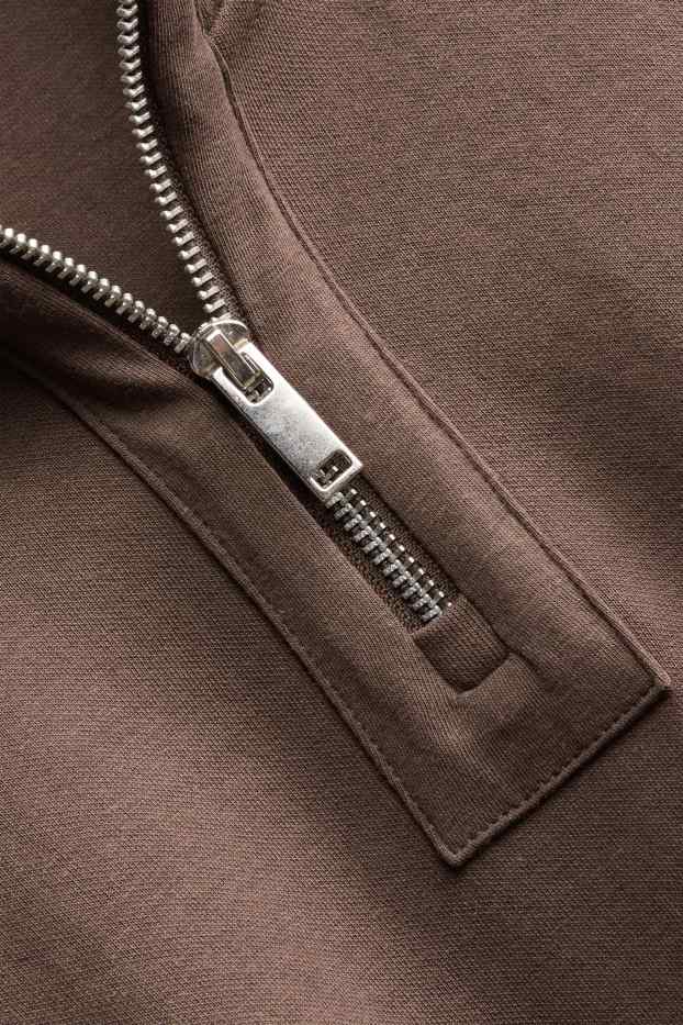 Men - Sweatshirt - brown-melange