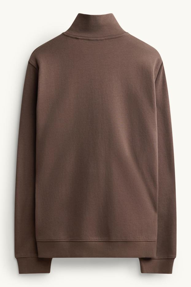 Men - Sweatshirt - brown-melange