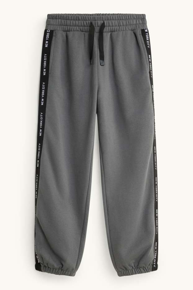 Children Boys - Joggers - gray / black