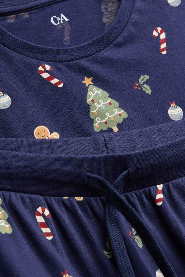 Hommes - Mini Me - pyjama de Noël pour hommes - bleu foncé