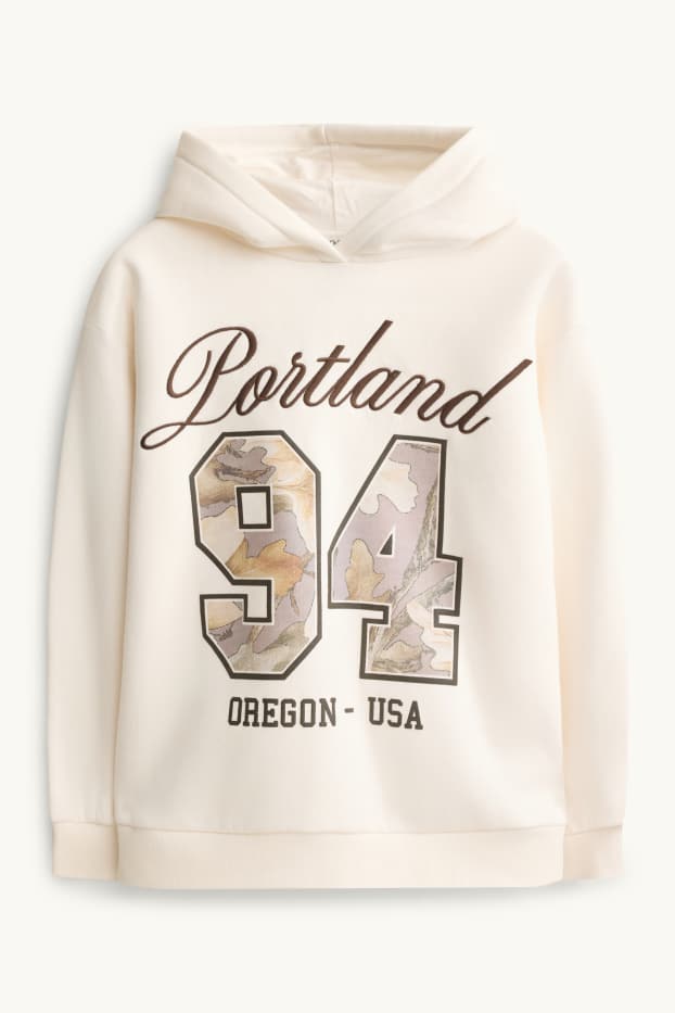 Children Girls - Sweatshirt - brown / cremewhite