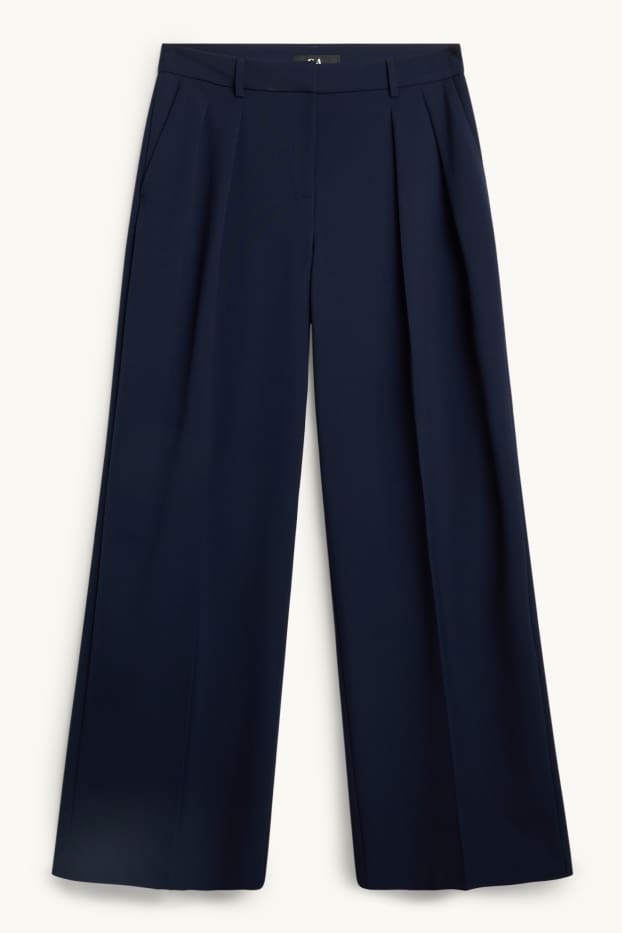 Donna - Pantaloni business - vita media - regular fit - blu scuro