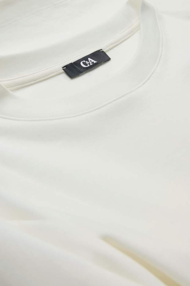 Femei - Tricou cu mânecă lungă - regular fit - alb