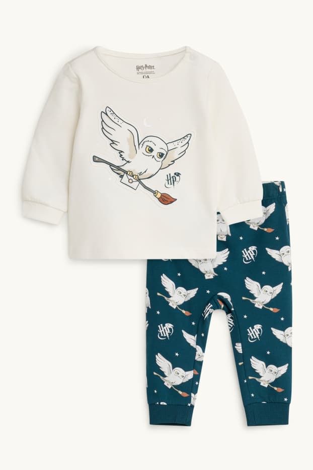 Unisex - Harry Potter - pijama bebeluși - 2 piese - alb