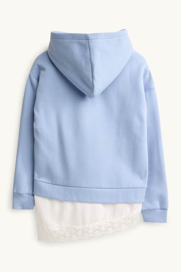Children Girls - Sweatshirt - white / light blue